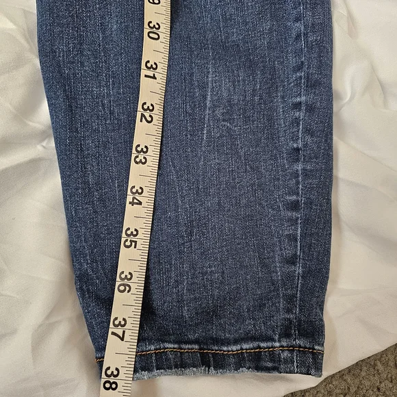 Maurices Dark Blue Distressed Skinny Jeans - Picture 4 of 4